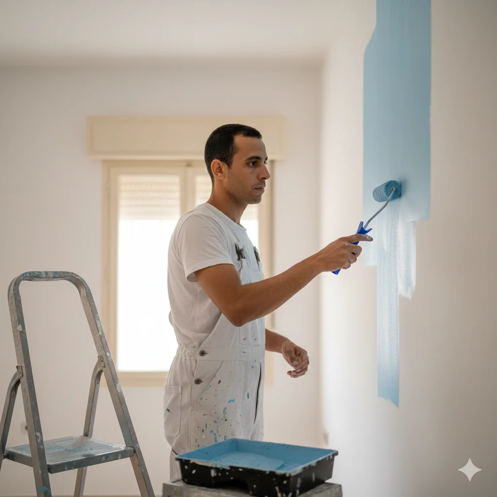 Professional painter offering interior and exterior painting services